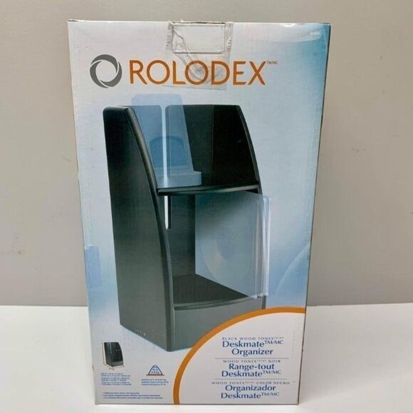 Rolodex 82433 Deskmate Organizer Black New - Picture 1 of 6